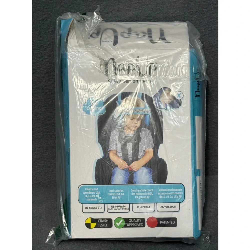 Nap Up The Original Child‎ Head Support Strap Safe Sleep On The Go Car Seat Blue